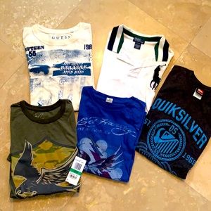 Bundle 5 boys T-shirts will fit age 12-14 L boys